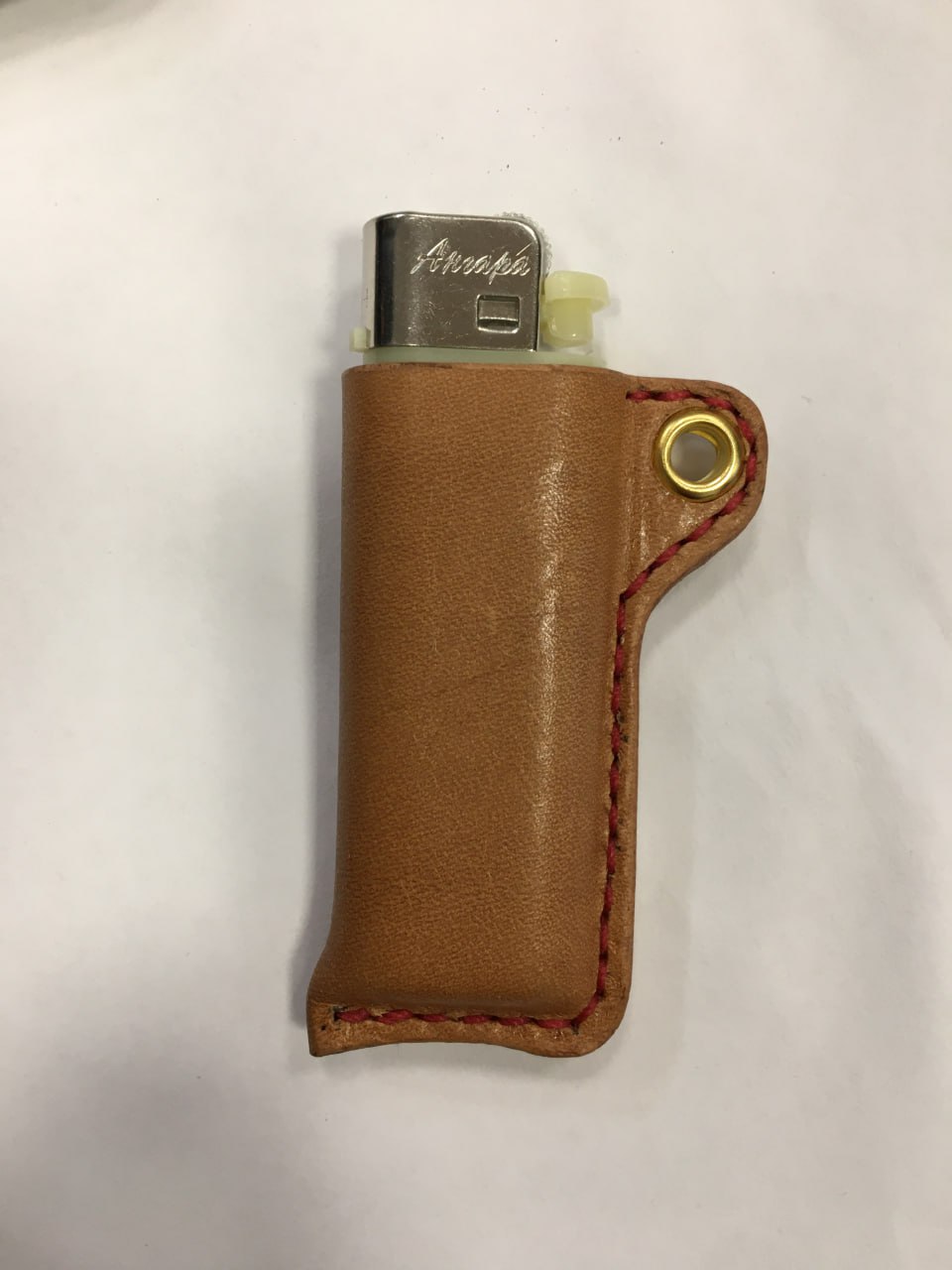 Чехол брелок на ключи из натуральной кожи