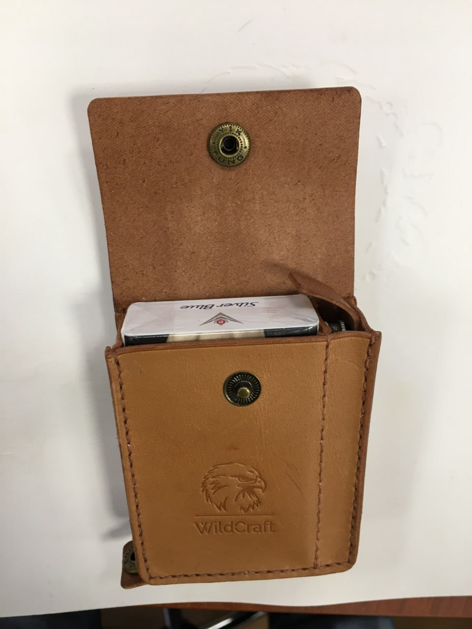 Чехол для зажигалки и сигарет из кожи