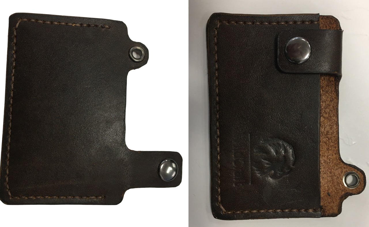 Бейджик2 из натуральной кожи